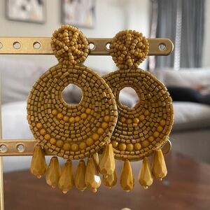 Yellow Statement Earrings